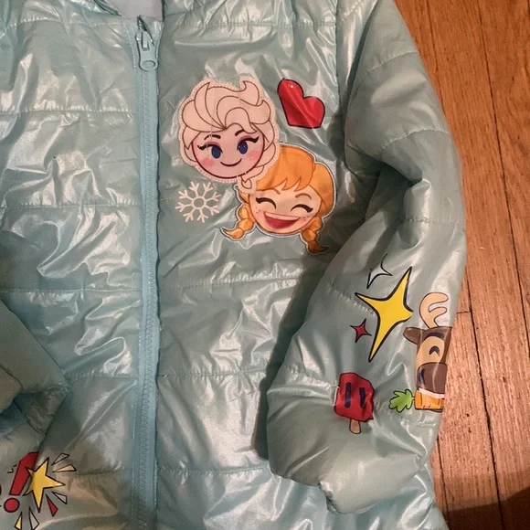 Disney frozen puffer jacket size 4 - Picture 3 of 7